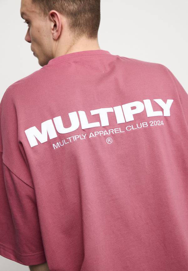 Multiply Spparel Oversize T-Shirt MULTIPLY Rose Wine Günstiger Verkauf
