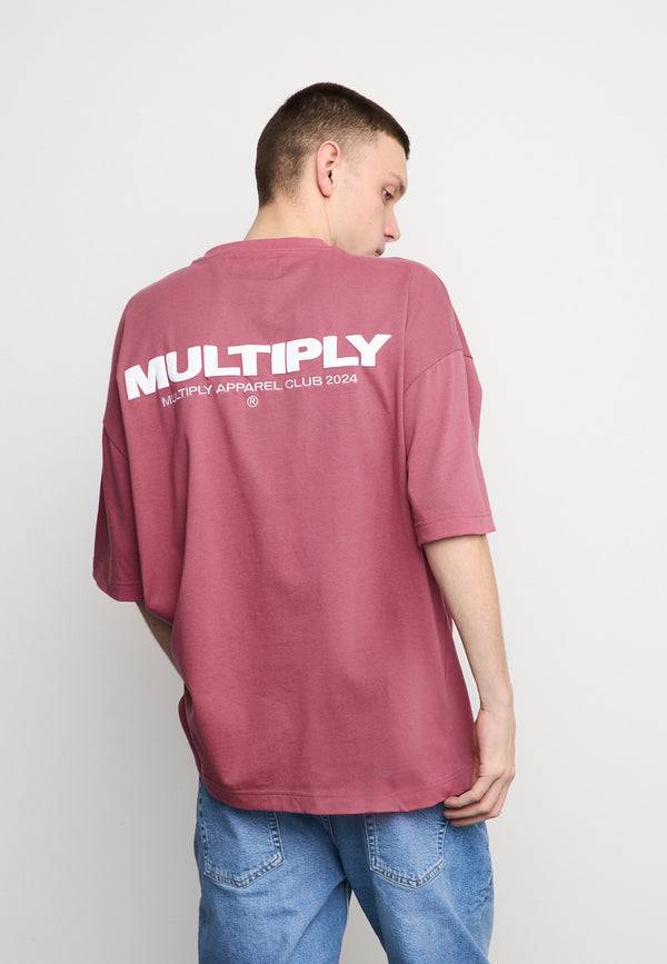 Multiply Spparel Oversize T-Shirt MULTIPLY Rose Wine Günstiger Verkauf