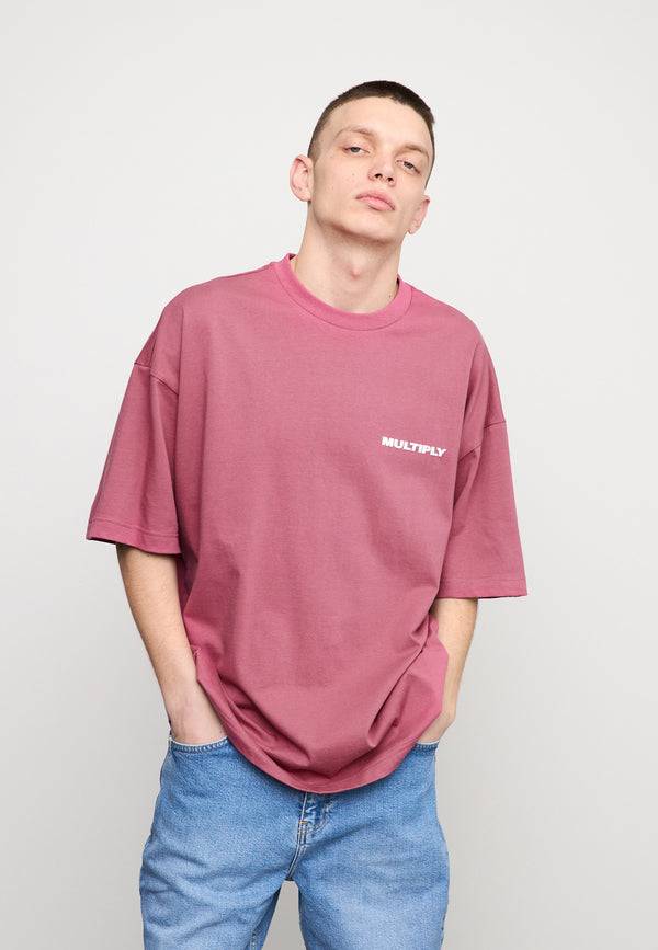 Multiply Spparel Oversize T-Shirt MULTIPLY Rose Wine Günstiger Verkauf