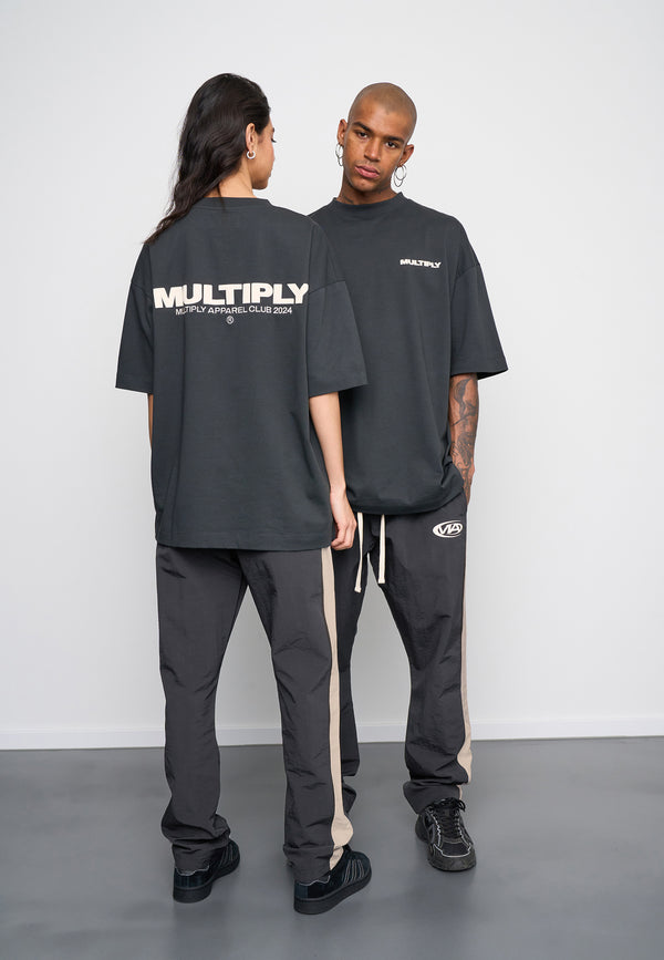Multiply Spparel Oversize T-Shirt MULTIPLY Black Soda Washed Fabrikverkauf