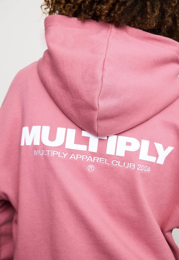 Multiply Spparel Oversize Zip Hoodie MULTIPLY Rose Wine Meist gekauft