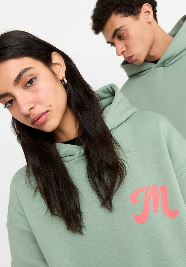 Multiply Spparel Oversize Hoodie M FLORAL Liiy Pad Soda Washed Limitierter Zeitrabatt