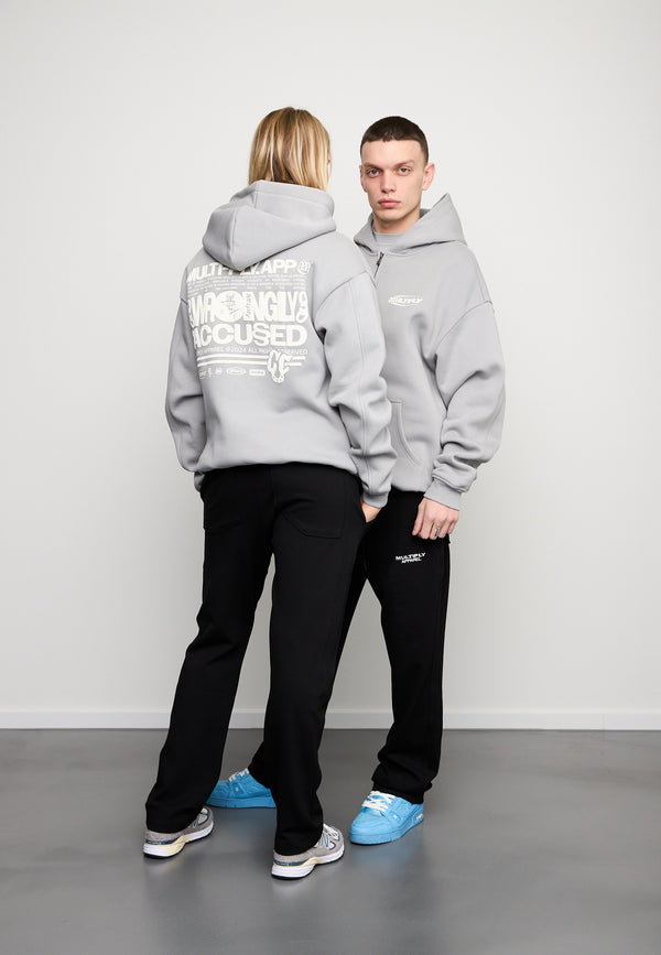 Multiply Spparel Oversize Zip Hoodie LAW Ultimate Grey Großer Ausverkauf