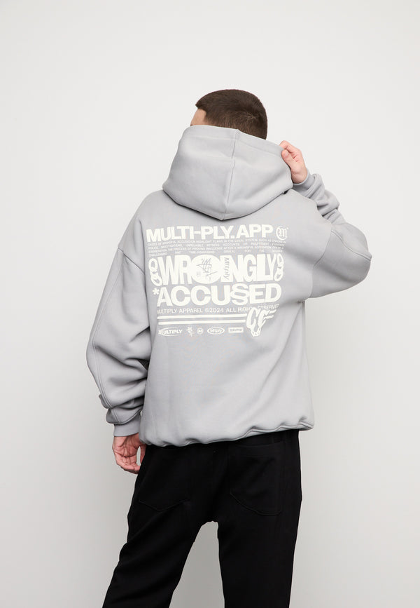 Multiply Spparel Oversize Zip Hoodie LAW Ultimate Grey Großer Ausverkauf