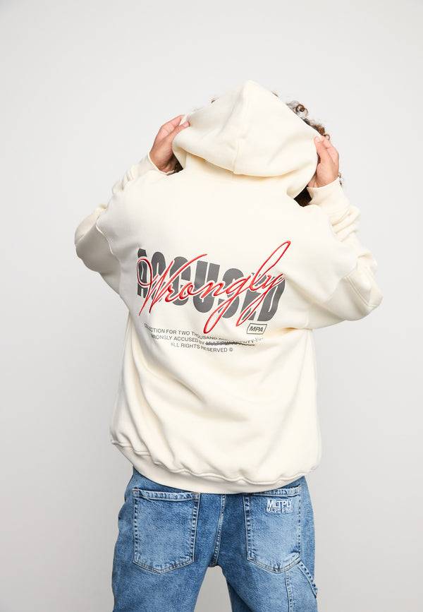 Multiply Spparel Oversize Zip Hoodie CHEATER Egret Exklusivangebot