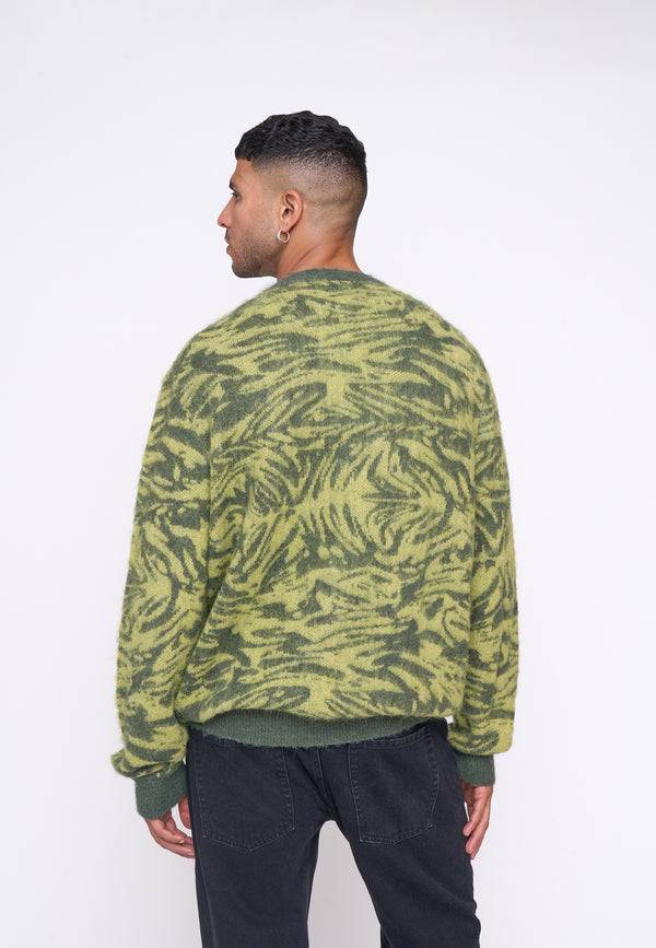 Multiply Spparel Knit Cardigan CONCRETE Four Leaf Clover Black Friday