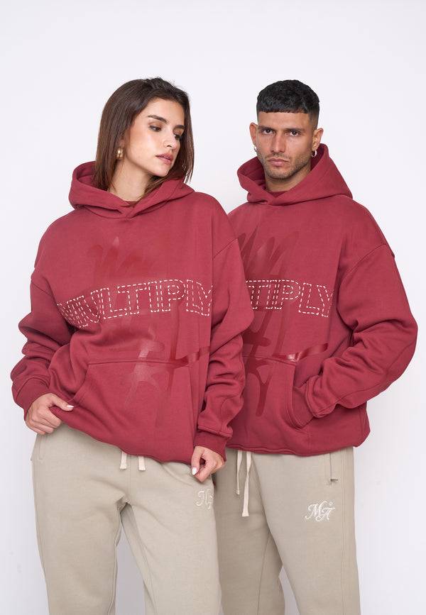 Multiply Spparel Oversize Hoodie BASE Ruby Wine Weihnachtsangebot