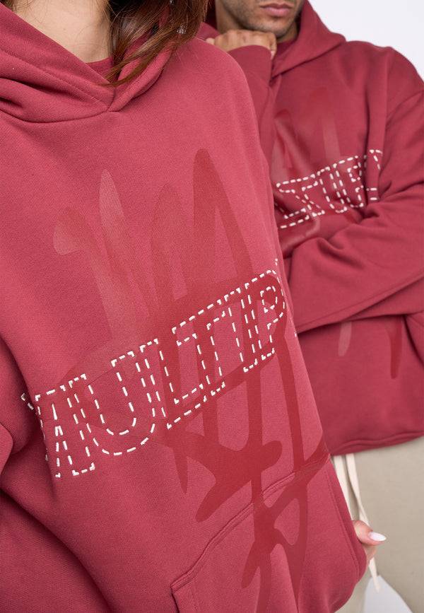 Multiply Spparel Oversize Hoodie BASE Ruby Wine Weihnachtsangebot