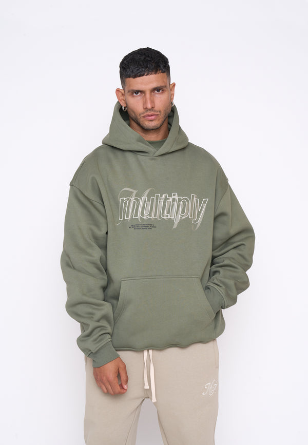 Multiply Spparel Oversize Hoodie DRIBBLE Four Leaf Clover Vatertagsangebot