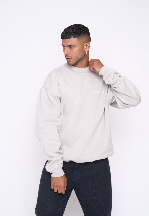 Multiply Spparel Oversize Sweatshirt SESSION Dove Räumungsverkauf