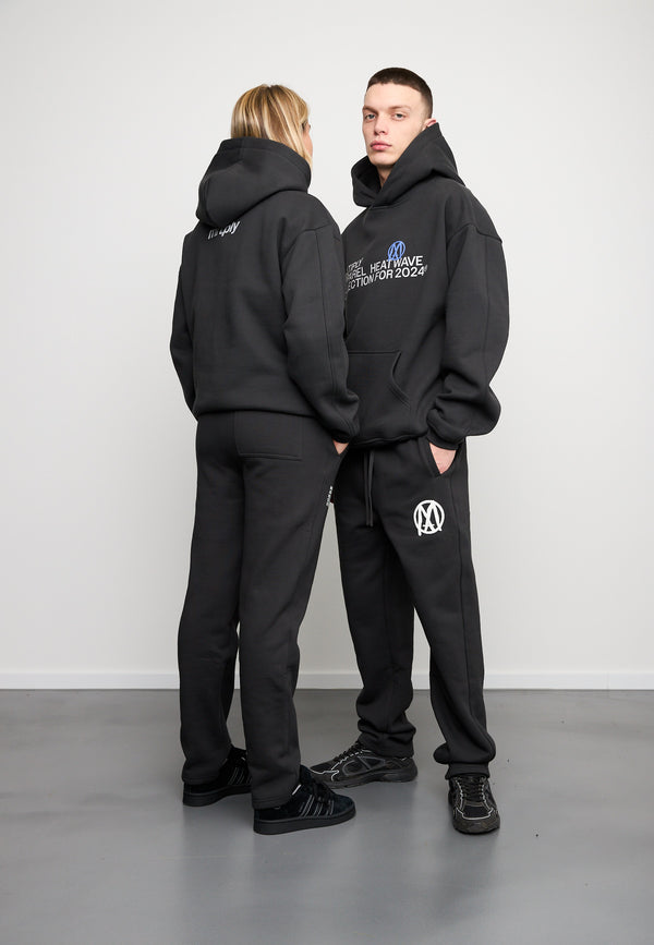 Multiply Spparel Oversize Hoodie APPAREL HEAT Black Soda Washed Riesige Ersparnisse