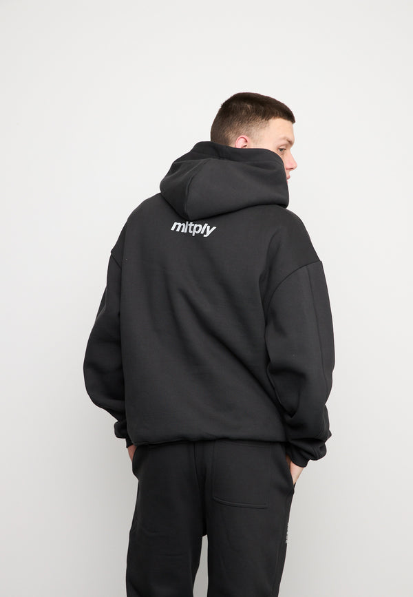 Multiply Spparel Oversize Hoodie APPAREL HEAT Black Soda Washed Riesige Ersparnisse