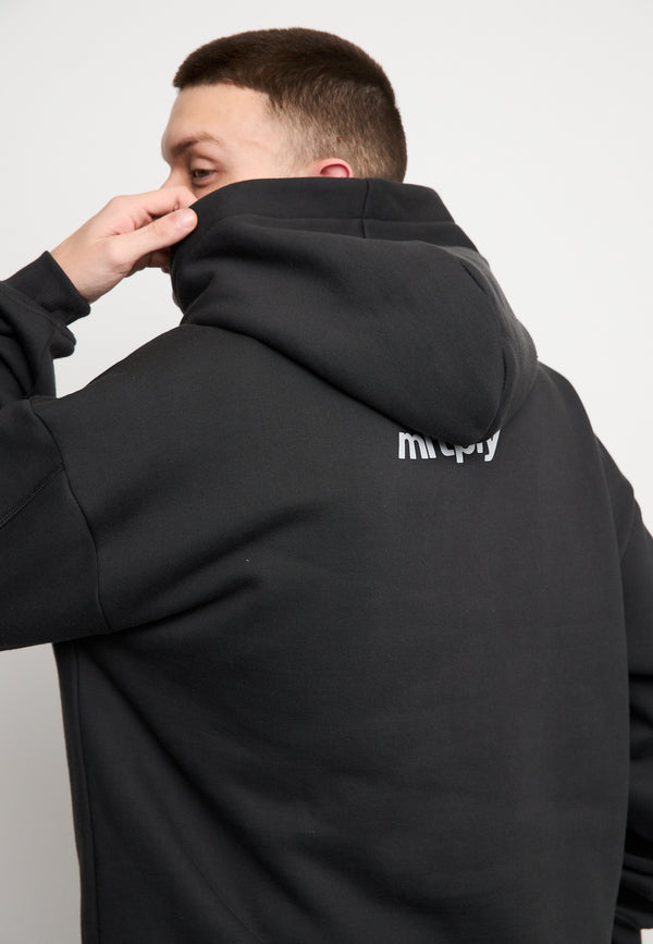 Multiply Spparel Oversize Hoodie APPAREL HEAT Black Soda Washed Riesige Ersparnisse
