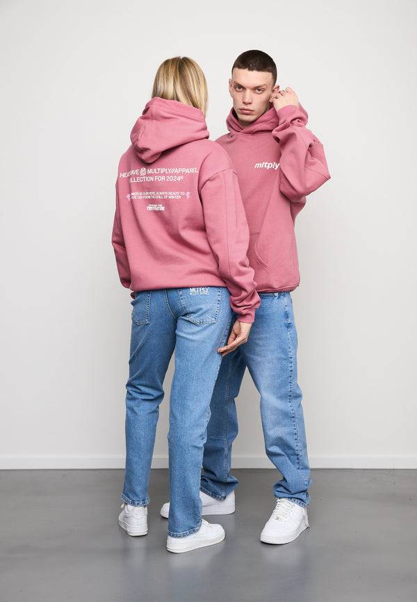 Multiply Spparel Oversize Hoodie SUMMER HEAT Rose Wine Super Sparpreis