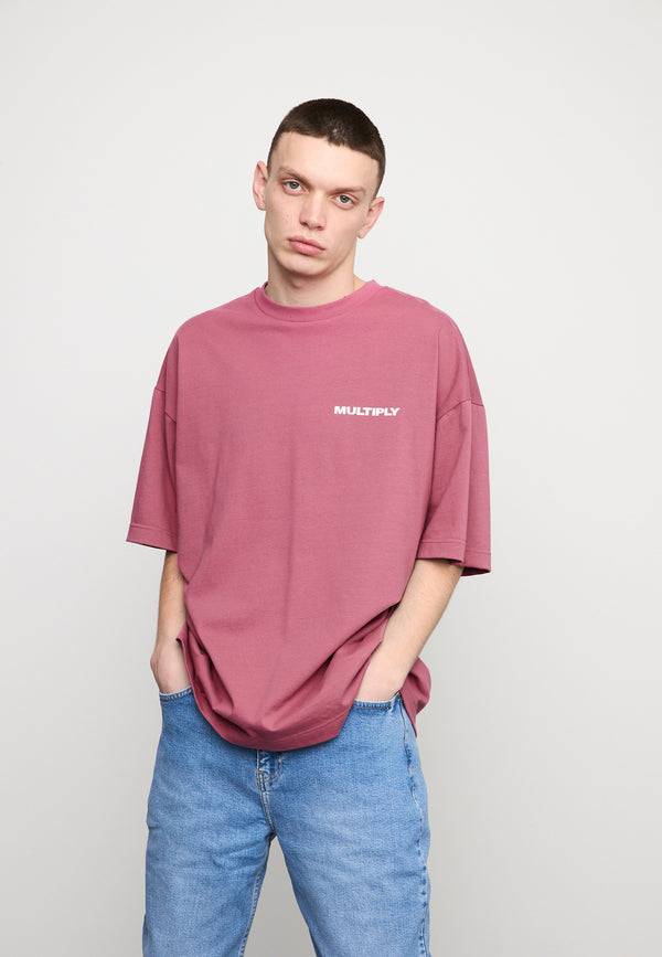 Multiply Spparel Oversize T-Shirt TAKE OFF Rose Wine Wochenangebot
