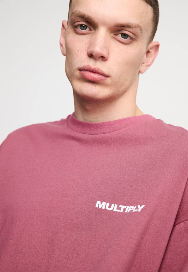 Multiply Spparel Oversize T-Shirt TAKE OFF Rose Wine Wochenangebot