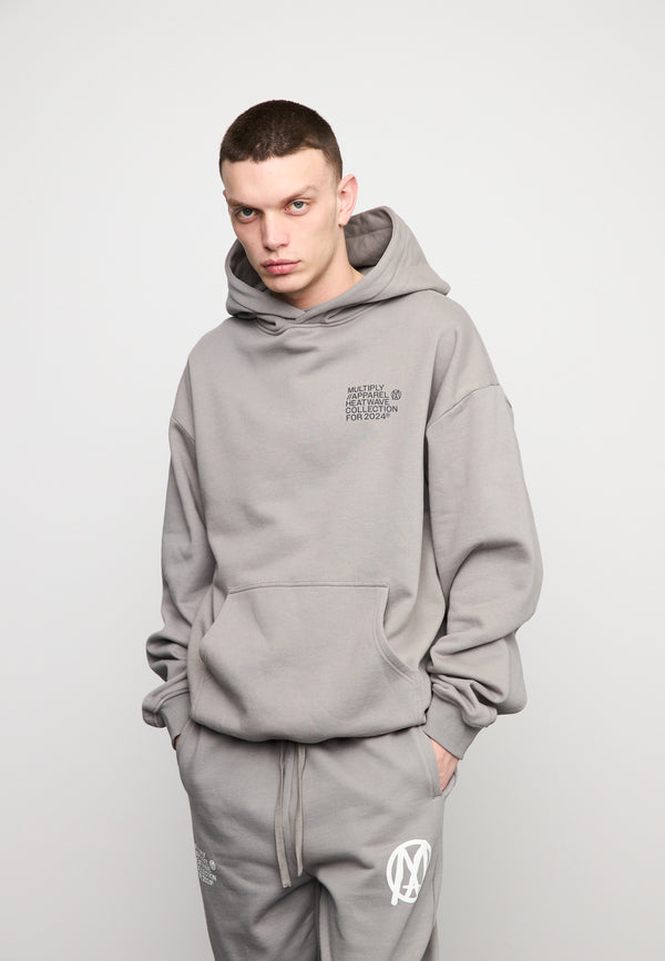 Multiply Spparel Oversize Hoodie TEMPERATURE Moon Mist Kostenlose Rückgabe