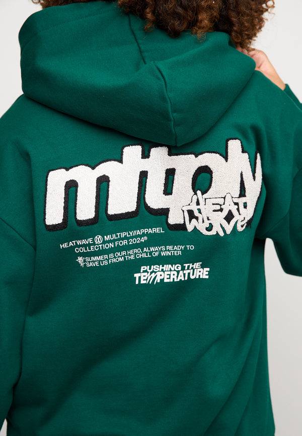 Multiply Spparel Oversize Zip Hoodie HEAT Botanical Garden JETZT KAUFEN