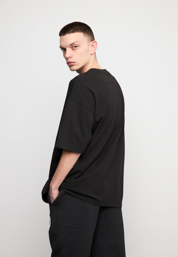Multiply Spparel Oversize T-Shirt HEAT INDEX Black Soda Washed Neueste Stile