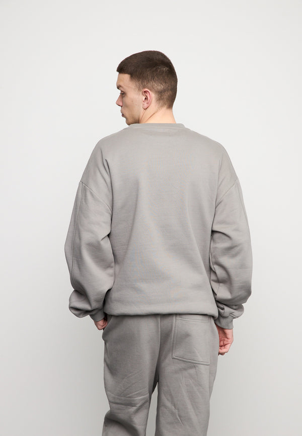 Multiply Spparel Oversize Sweatshirt CLIMATE Moon Mist Letzte 2 Tage