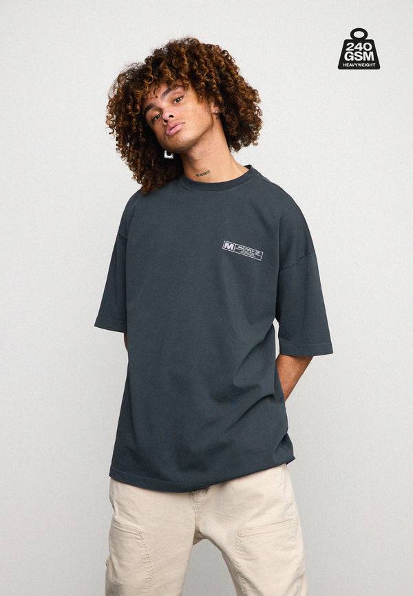 Multiply Spparel Oversize T-Shirt HEAVY Black Soda Sonderangebot der Fabrik