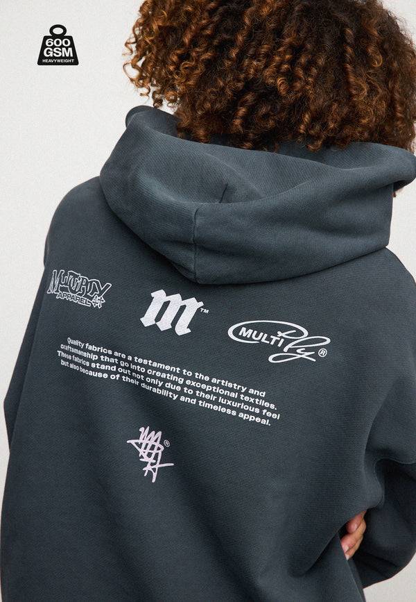 Multiply Spparel Oversize Hoodie WEIGHTY Black Soda Bis zu 55% Rabatt