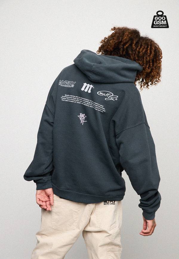 Multiply Spparel Oversize Hoodie WEIGHTY Black Soda Bis zu 55% Rabatt