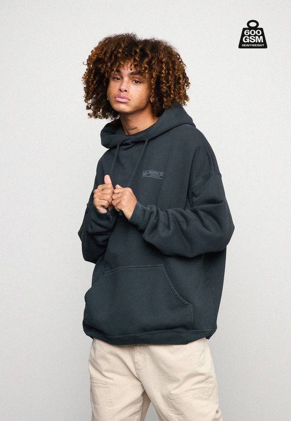 Multiply Spparel Oversize Hoodie HEAVY Black Soda Super Rabatt