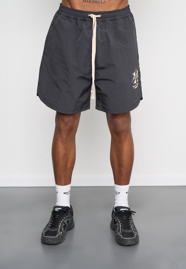Multiply Spparel Woven Shorts SKETCH Black Soda Auslauf