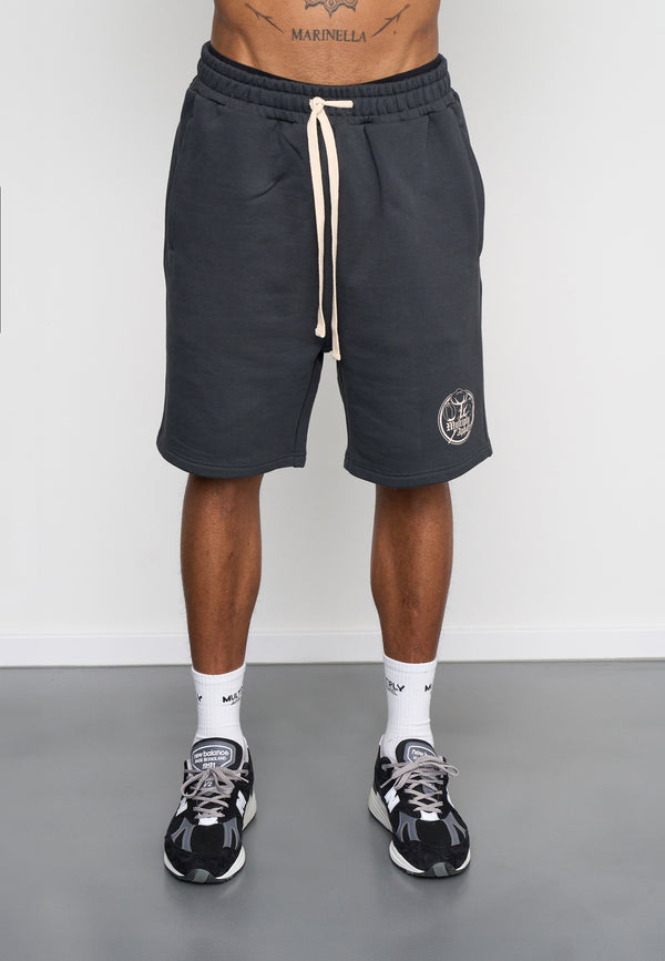 Multiply Spparel Shorts ANTIQUE Black Soda Washed Verkauf
