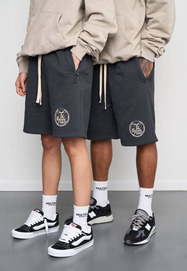 Multiply Spparel Shorts ANTIQUE Black Soda Washed Verkauf
