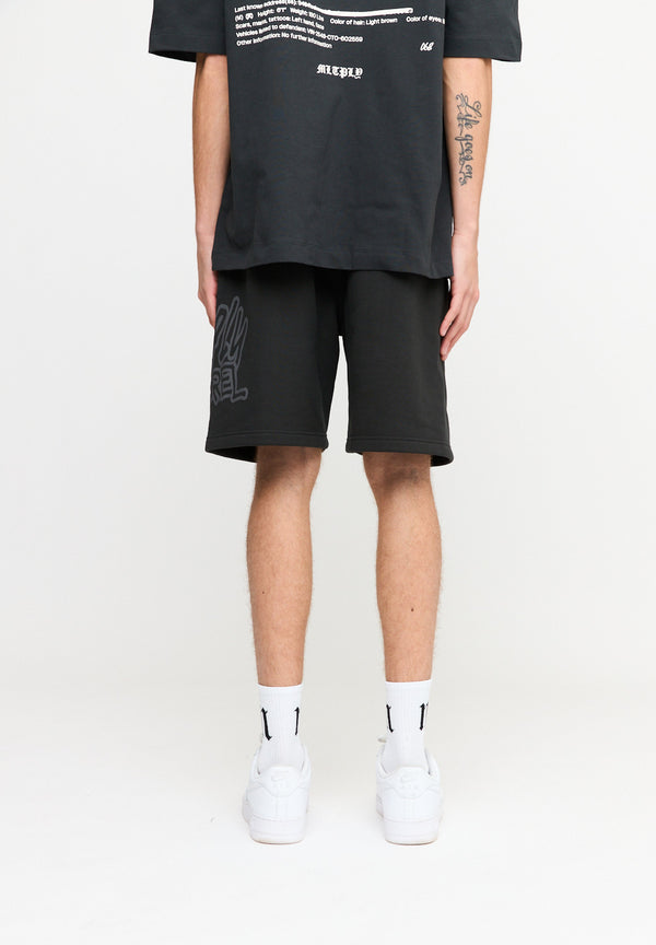 Multiply Spparel Shorts ANXIETY Black Soda Washed Hotsell