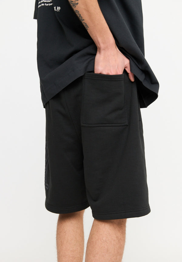 Multiply Spparel Shorts ANXIETY Black Soda Washed Hotsell