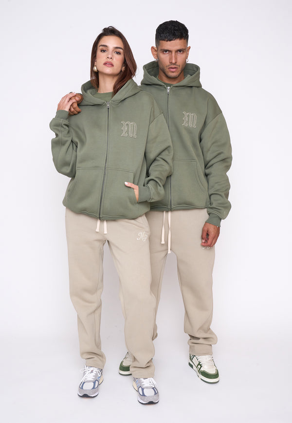 Multiply Spparel Oversize Zip Hoodie DEFENSE Four Leaf Clover Limitierter Zeitrabatt