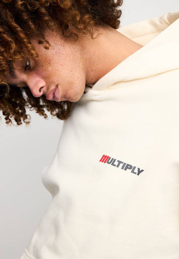 Multiply Spparel Oversize Hoodie ACCUSED Egret Rabatt