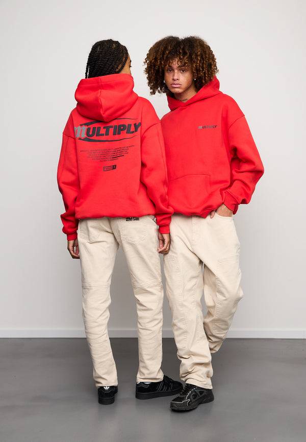 Multiply Spparel Oversize Hoodie ACCUSED Flame Scarlet Günstig kaufen