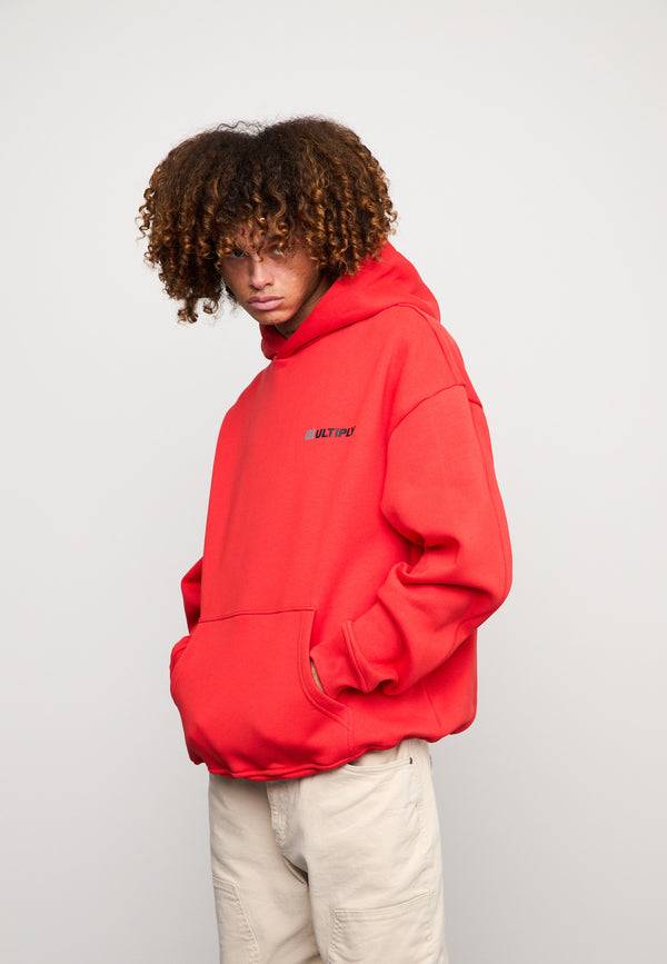 Multiply Spparel Oversize Hoodie ACCUSED Flame Scarlet Günstig kaufen