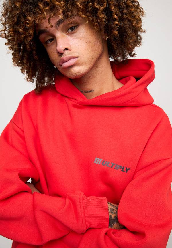 Multiply Spparel Oversize Hoodie ACCUSED Flame Scarlet Günstig kaufen