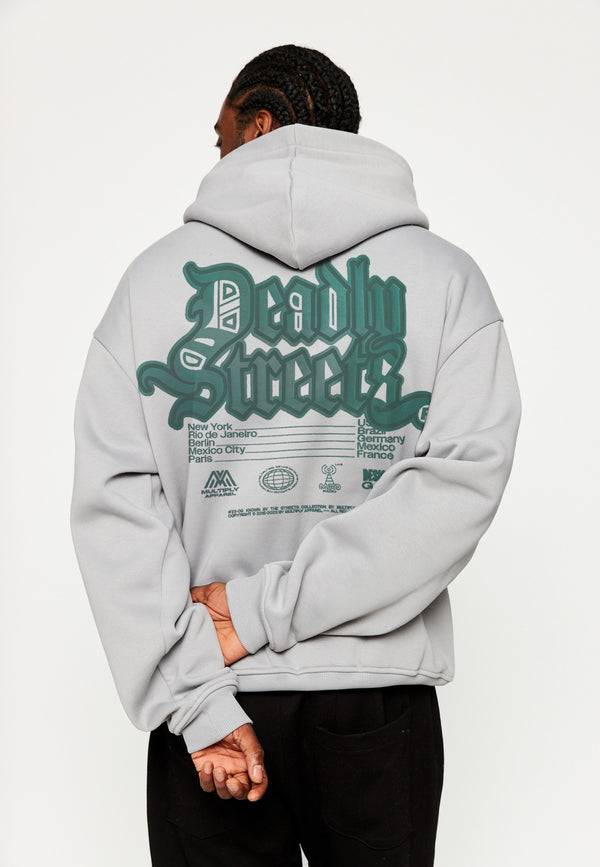 Multiply Spparel Oversize Hoodie DEADLY Ultimate Grey Flash Sale