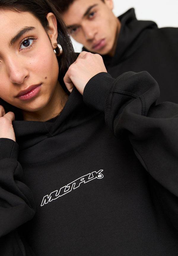 Multiply Spparel Oversize Hoodie DIVORCE Black Soda Washed Online Shopping