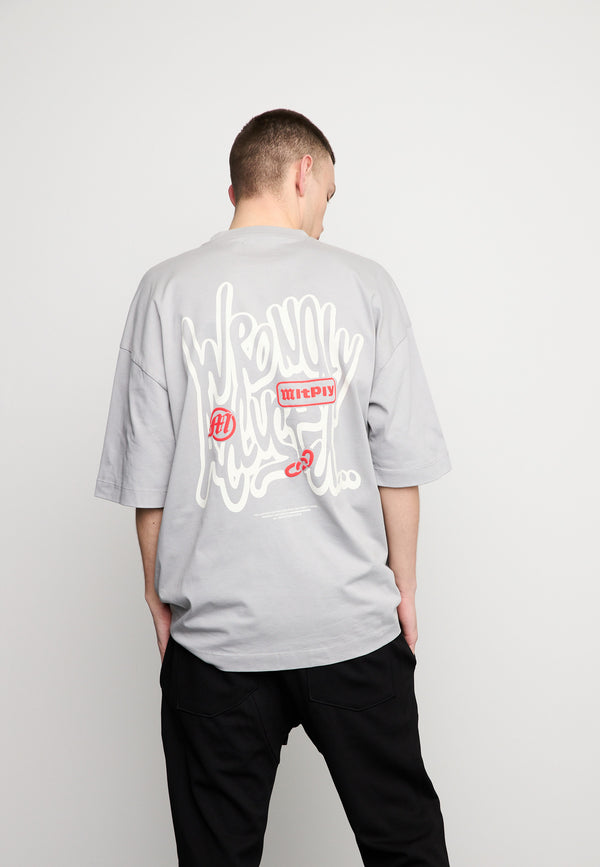 Multiply Spparel Oversize T-Shirt RIGHTS Ultimate Grey Cyber Monday
