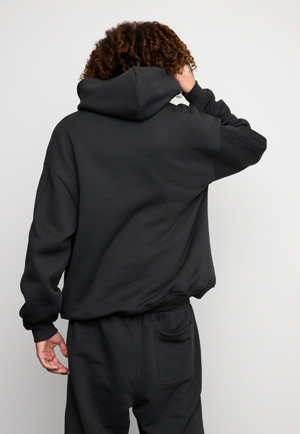 Multiply Spparel Oversize Hoodie INJUSTICE Black Soda Washed Top Angebot