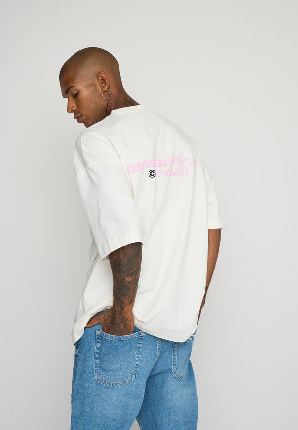 Multiply Spparel Oversize T-Shirt RESERVED Snow White Online Outlet