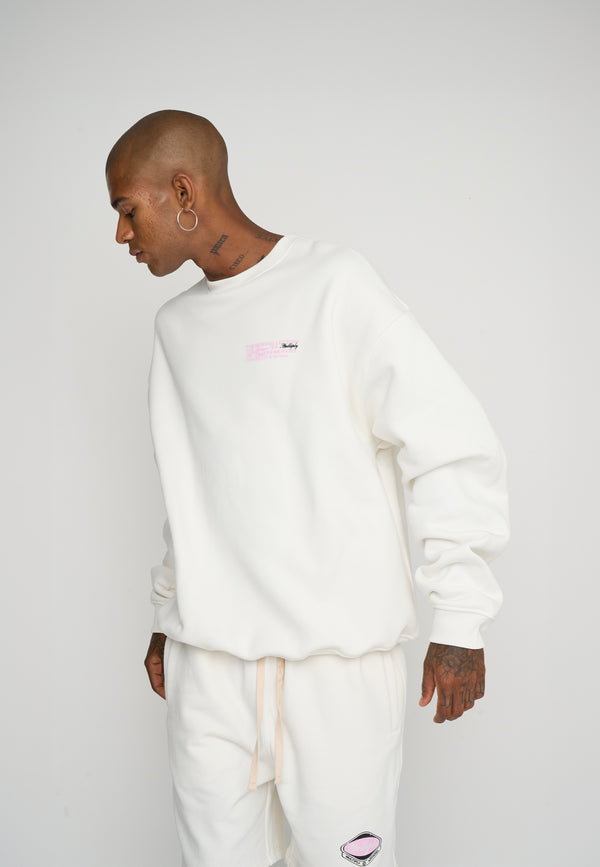 Multiply Spparel Oversize Sweatshirt RESERVED Snow White Zeitlich begrenztes Angebot