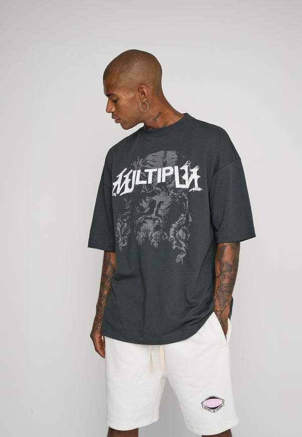 Multiply Spparel Oversize T-Shirt SACRED Black Soda Räumungsverkauf