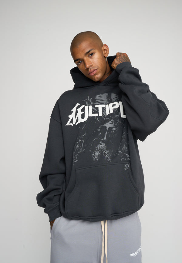 Multiply Spparel Oversize Hoodie SACRED Black Soda Tägliche Deals