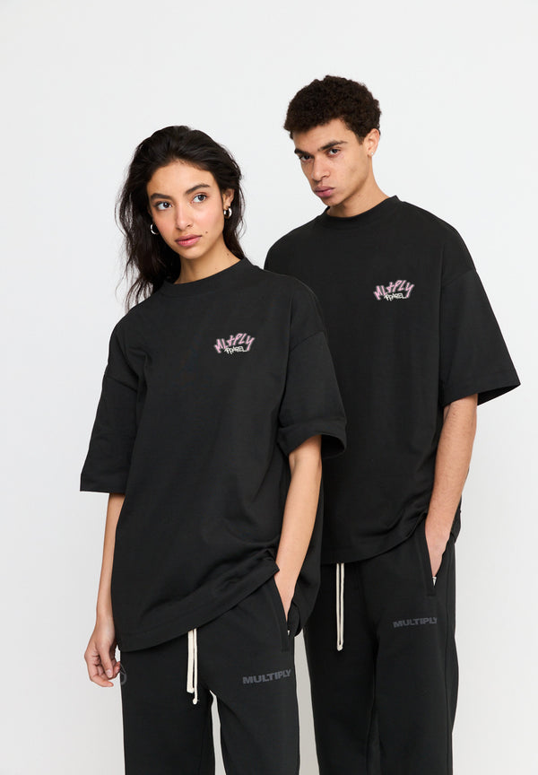 Multiply Spparel Oversize T-Shirt ISOLATION Black Soda Washed Sonderangebote