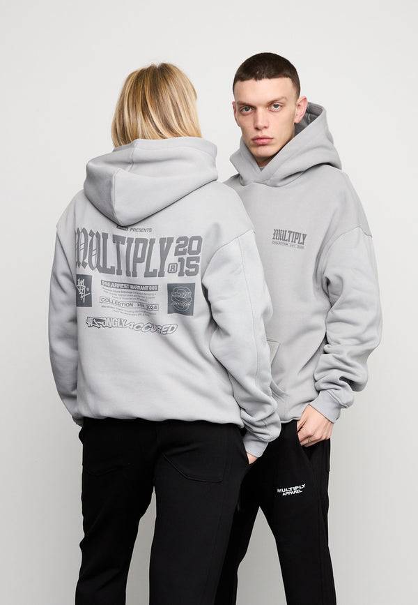 Multiply Spparel Oversize Hoodie WRONGLY Ultimate Grey Kostenlose Rückgabe