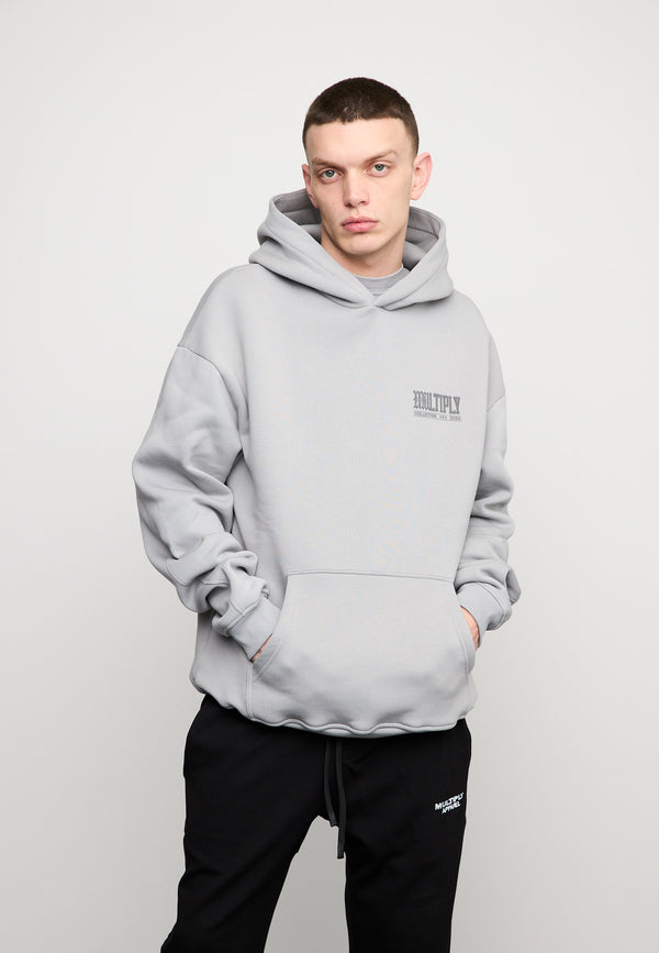 Multiply Spparel Oversize Hoodie WRONGLY Ultimate Grey Kostenlose Rückgabe