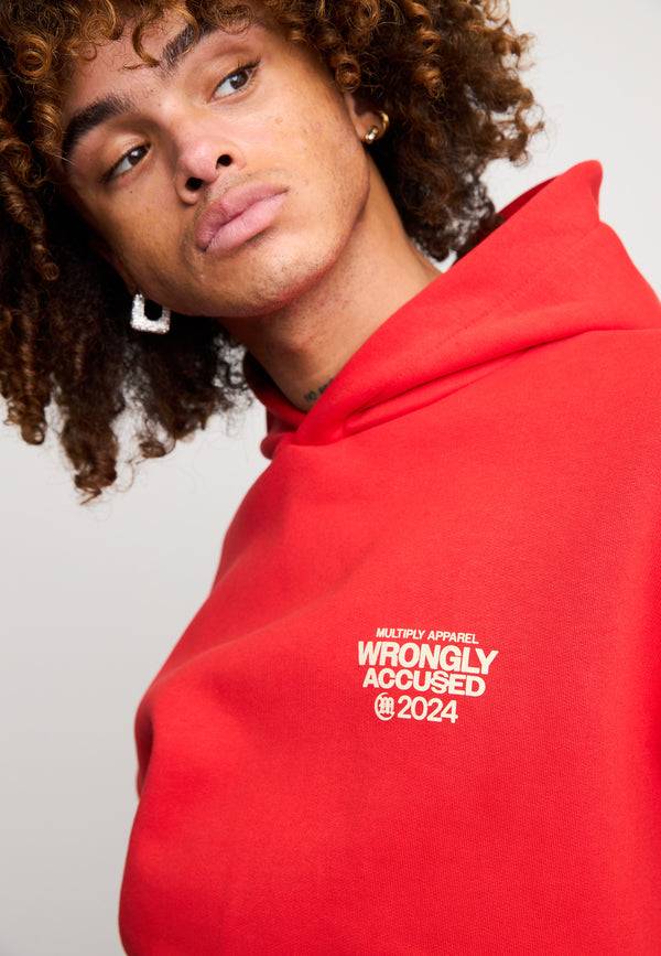 Multiply Spparel Oversize Hoodie JUDGMENT Flame Scarlet JETZT KAUFEN